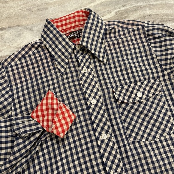 True Vintage Levi's Gentlemen's Jeans 70s Western Shirt Gingham Plaid Cowboy Med - Picture 1 of 14